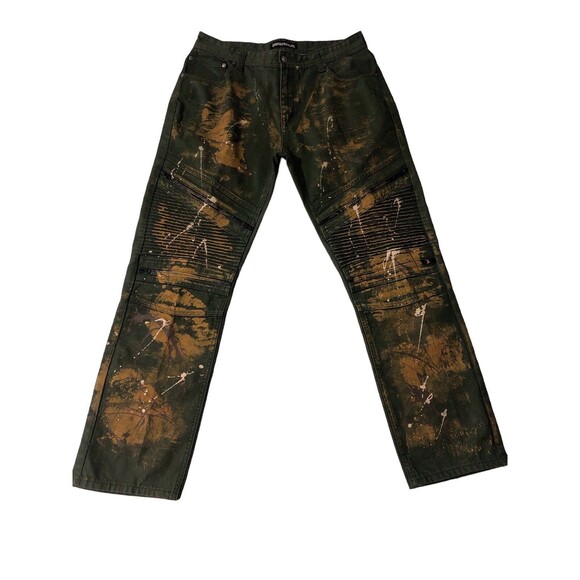 Imperious Jeans Men Green Color 38x34 - Picture 2 of 11